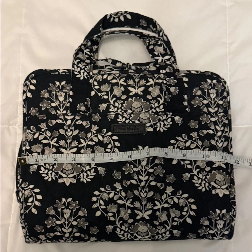 Vera Bradley Chandelier Noir Black and White Floral Travel Bag